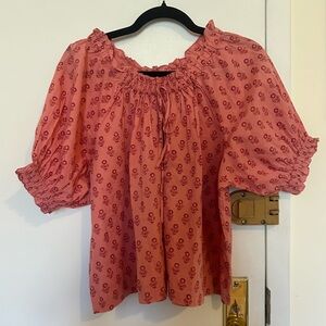 Doen Pink Floral Blouse
